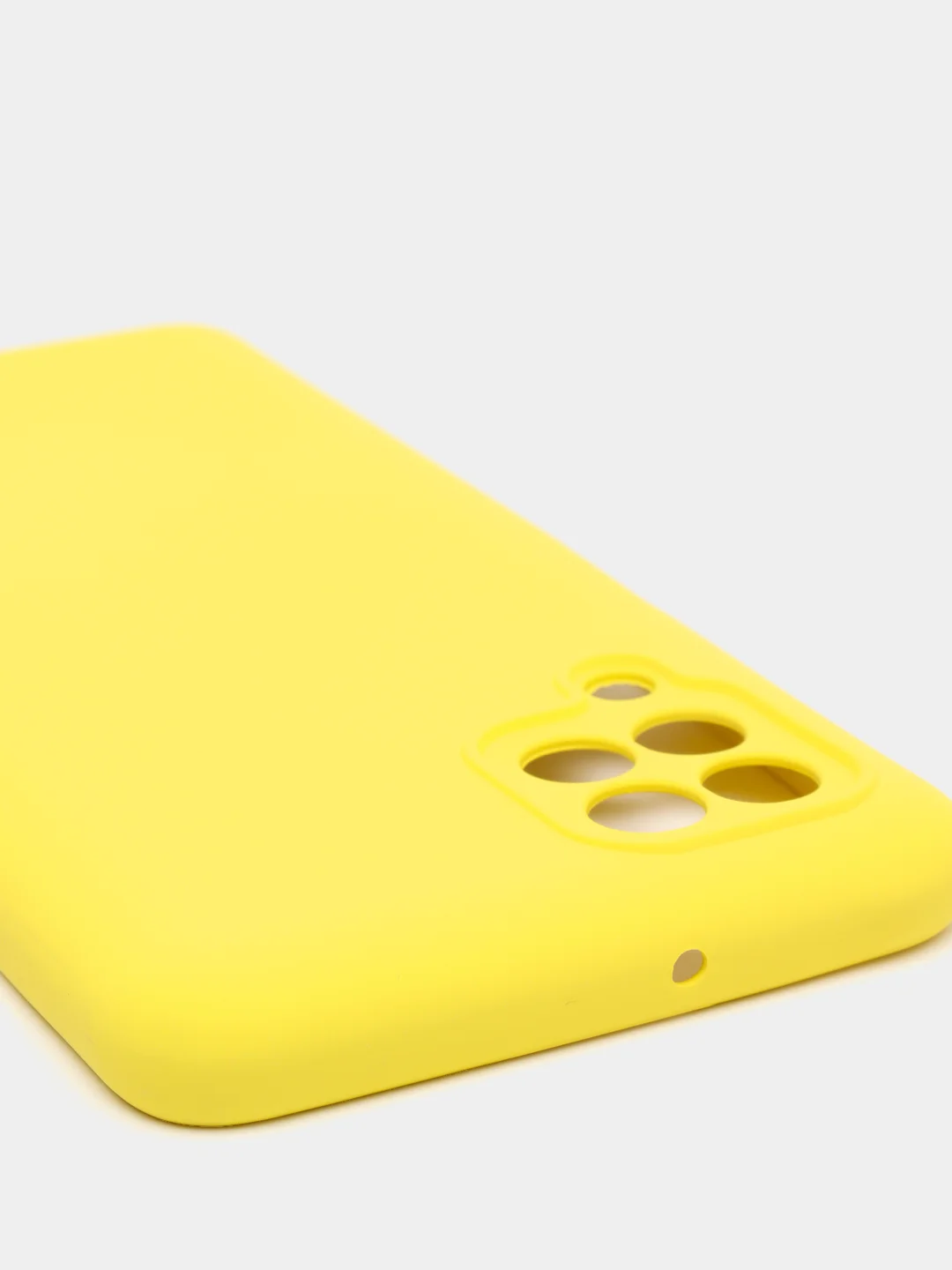 Желтый чехол Silicone Cover для Samsung Galaxy A22, M32 силиконовый