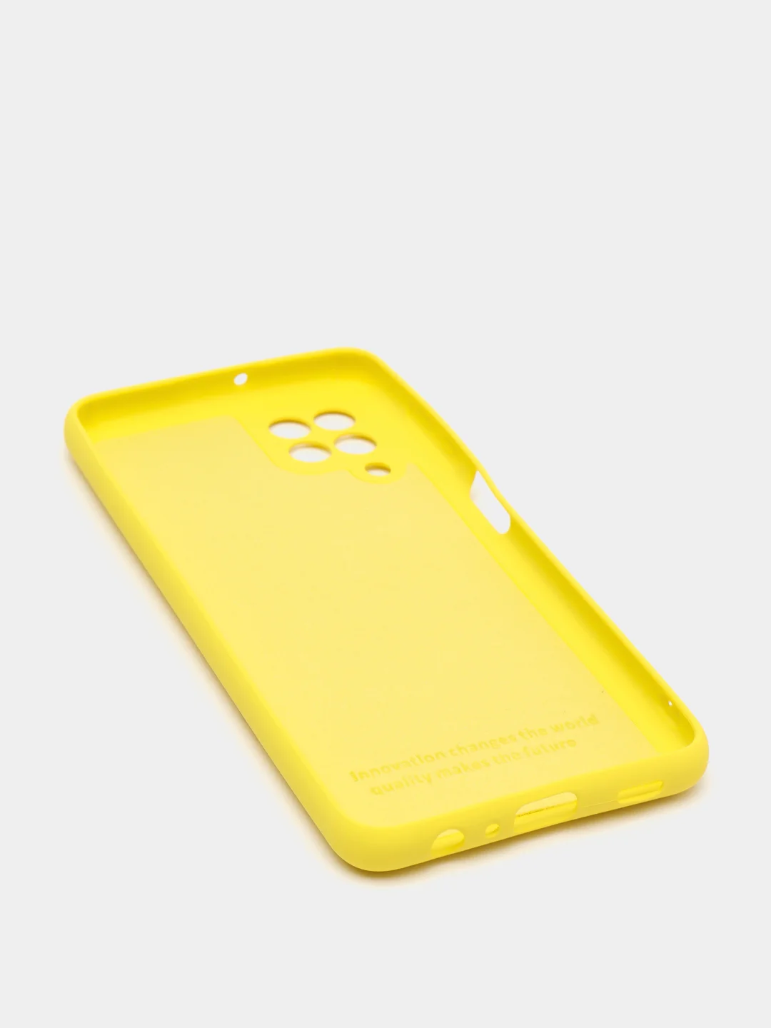 Желтый чехол Silicone Cover для Samsung Galaxy A22, M32 силиконовый