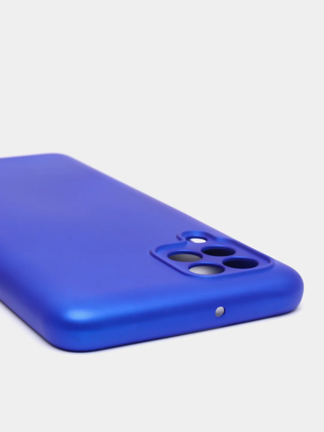 Синий чехол Silicone Cover для Samsung Galaxy A22, M32 силиконовый