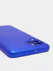 Синий чехол Silicone Cover для Samsung Galaxy A22, M32 силиконовый