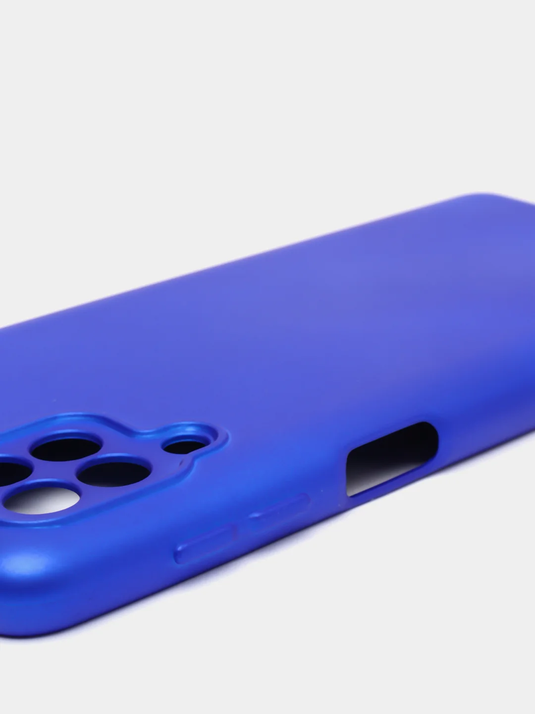 Синий чехол Silicone Cover для Samsung Galaxy A22, M32 силиконовый