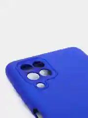 Синий чехол Silicone Cover для Samsung Galaxy A22, M32 силиконовый