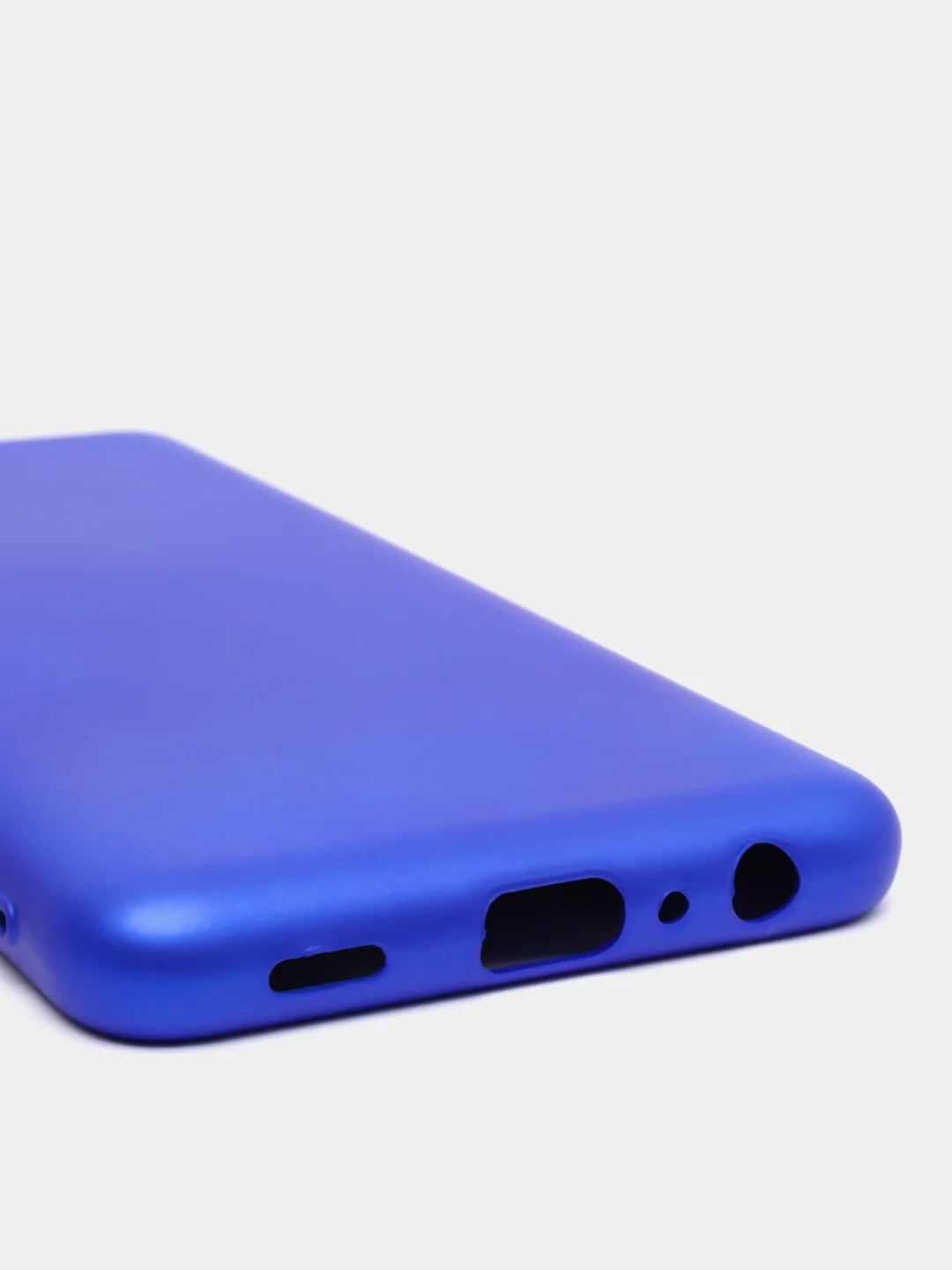 Синий чехол Silicone Cover для Samsung Galaxy A22, M32 силиконовый
