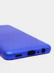 Синий чехол Silicone Cover для Samsung Galaxy A22, M32 силиконовый