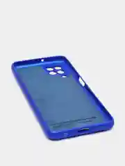 Синий чехол Silicone Cover для Samsung Galaxy A22, M32 силиконовый