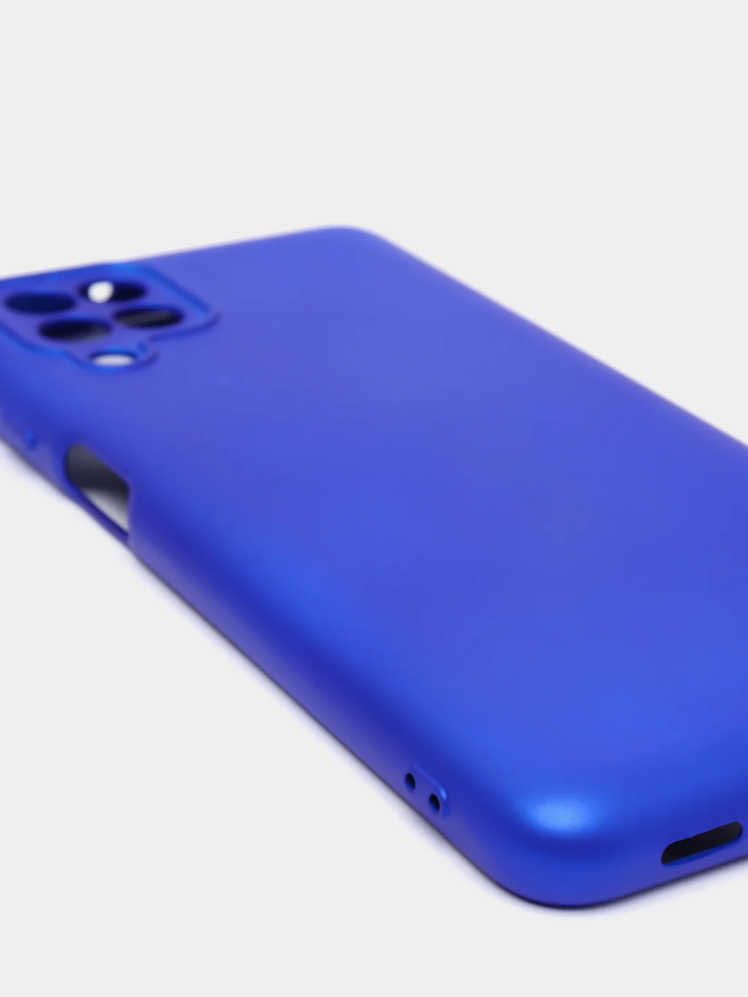 Синий чехол Silicone Cover для Samsung Galaxy A22, M32 силиконовый