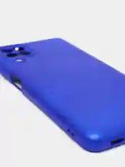 Синий чехол Silicone Cover для Samsung Galaxy A22, M32 силиконовый