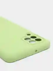 Оливковый чехол Silicone Cover для Samsung Galaxy A22, M32 силиконовый