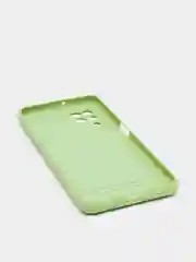 Оливковый чехол Silicone Cover для Samsung Galaxy A22, M32 силиконовый