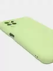 Оливковый чехол Silicone Cover для Samsung Galaxy A22, M32 силиконовый