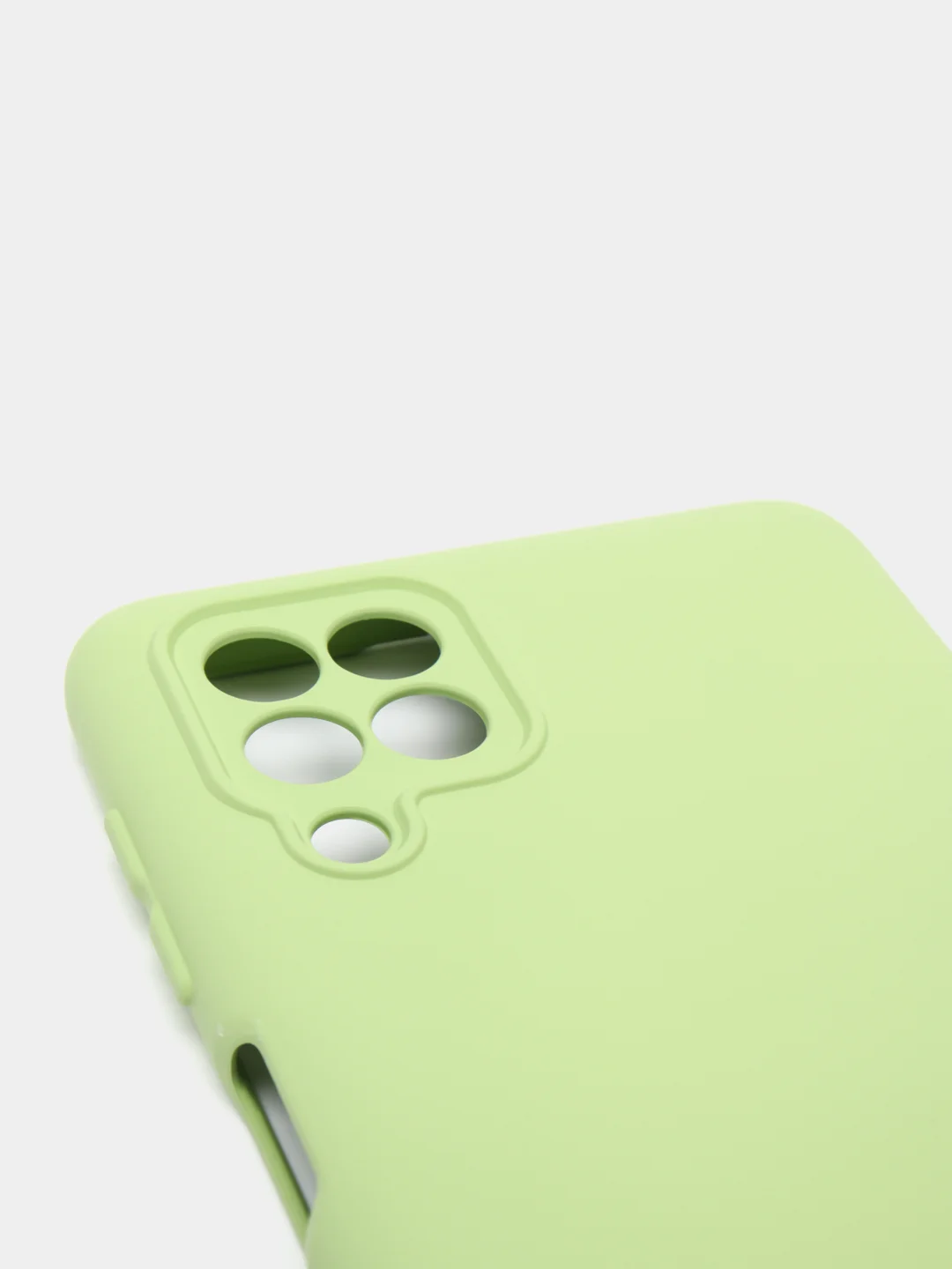 Оливковый чехол Silicone Cover для Samsung Galaxy A22, M32 силиконовый