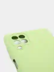 Оливковый чехол Silicone Cover для Samsung Galaxy A22, M32 силиконовый