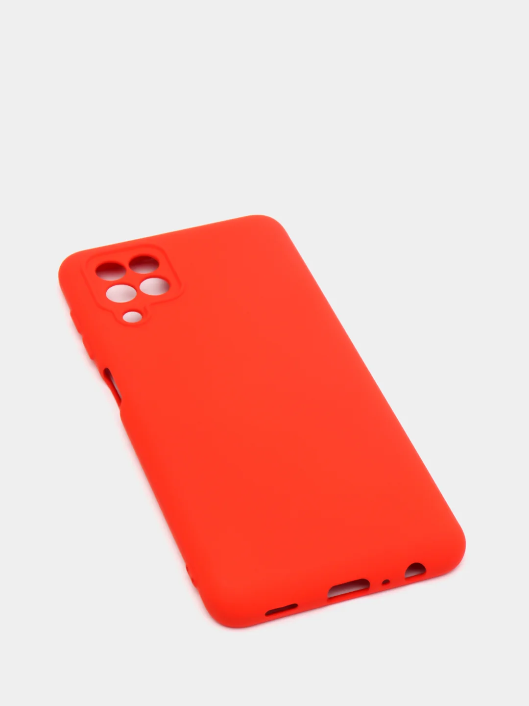 Красный чехол Silicone Cover для Samsung Galaxy A22, M32 силиконовый