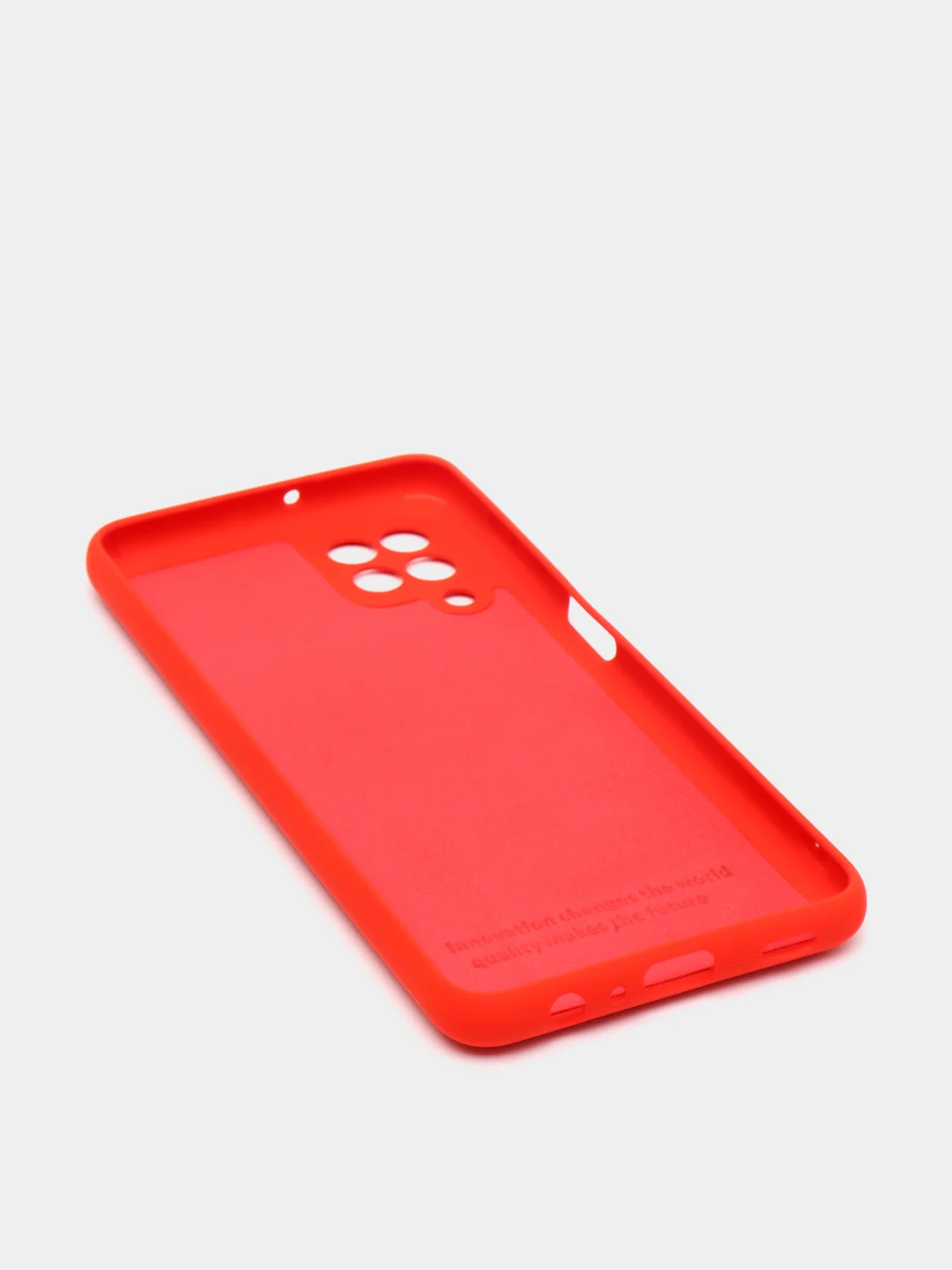 Красный чехол Silicone Cover для Samsung Galaxy A22, M32 силиконовый