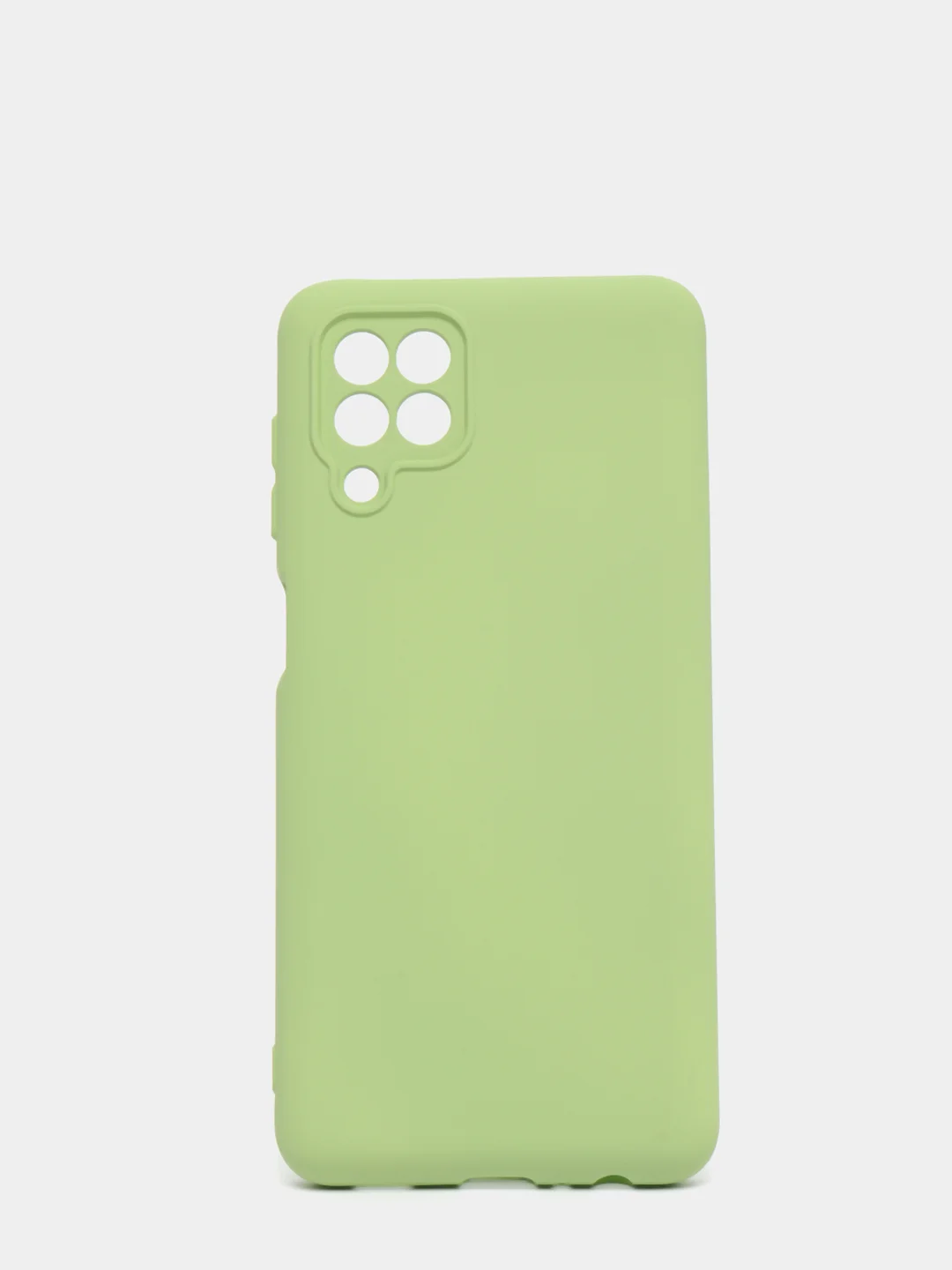 Оливковый чехол Silicone Cover для Samsung Galaxy A22, M32 силиконовый