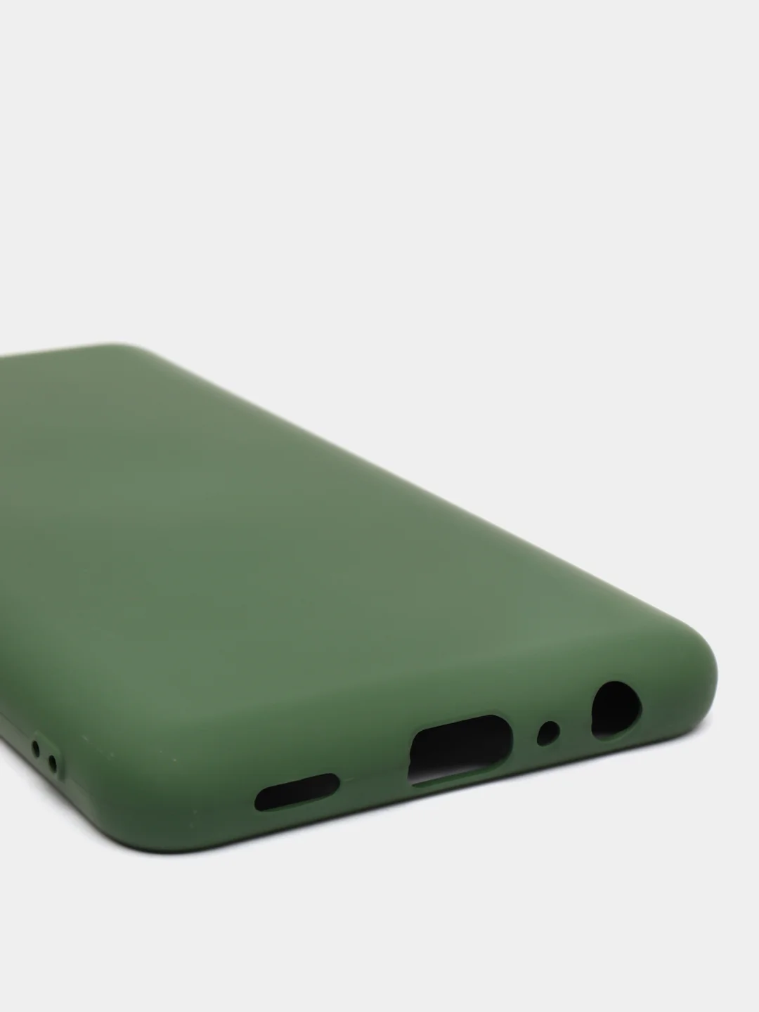 Хаки чехол Silicone Cover для Samsung Galaxy A22, M32 силиконовый