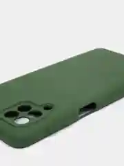 Хаки чехол Silicone Cover для Samsung Galaxy A22, M32 силиконовый