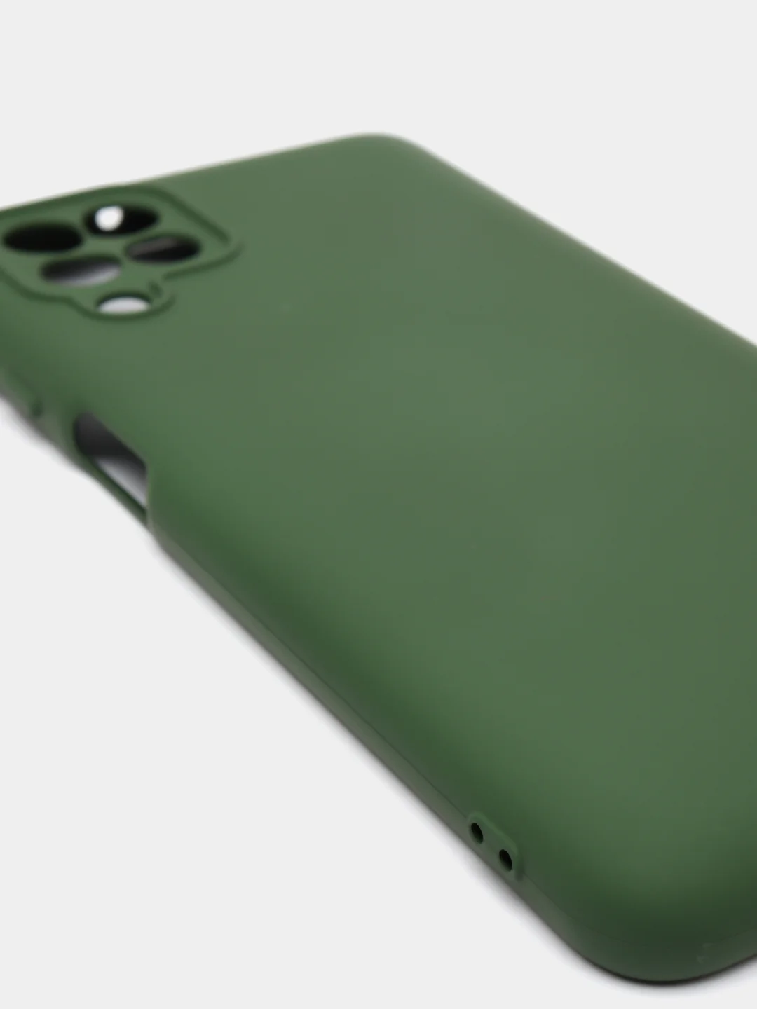 Хаки чехол Silicone Cover для Samsung Galaxy A22, M32 силиконовый
