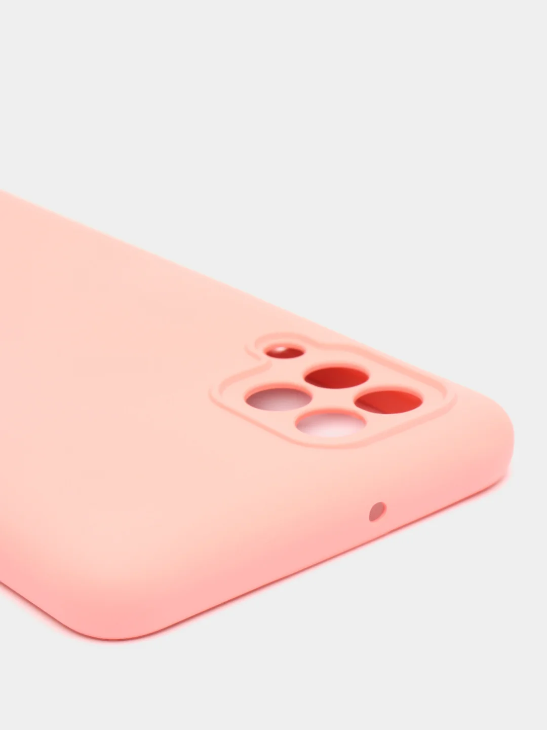 Розовый чехол Silicone Cover для Samsung Galaxy A22, M32 силиконовый