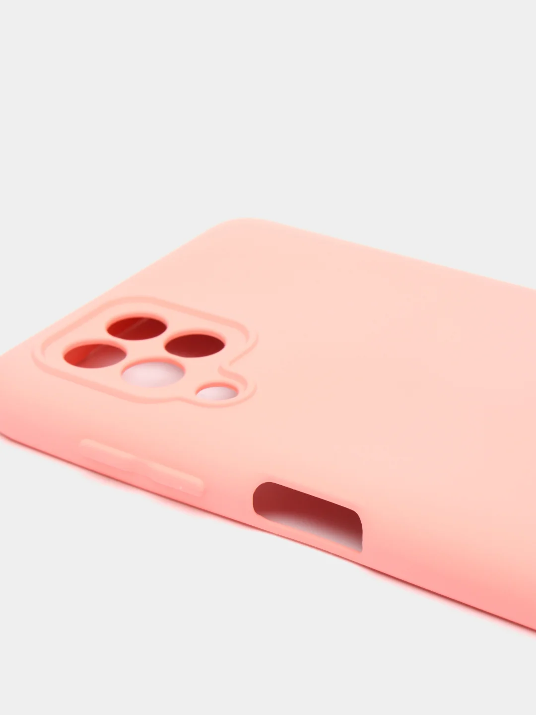 Розовый чехол Silicone Cover для Samsung Galaxy A22, M32 силиконовый