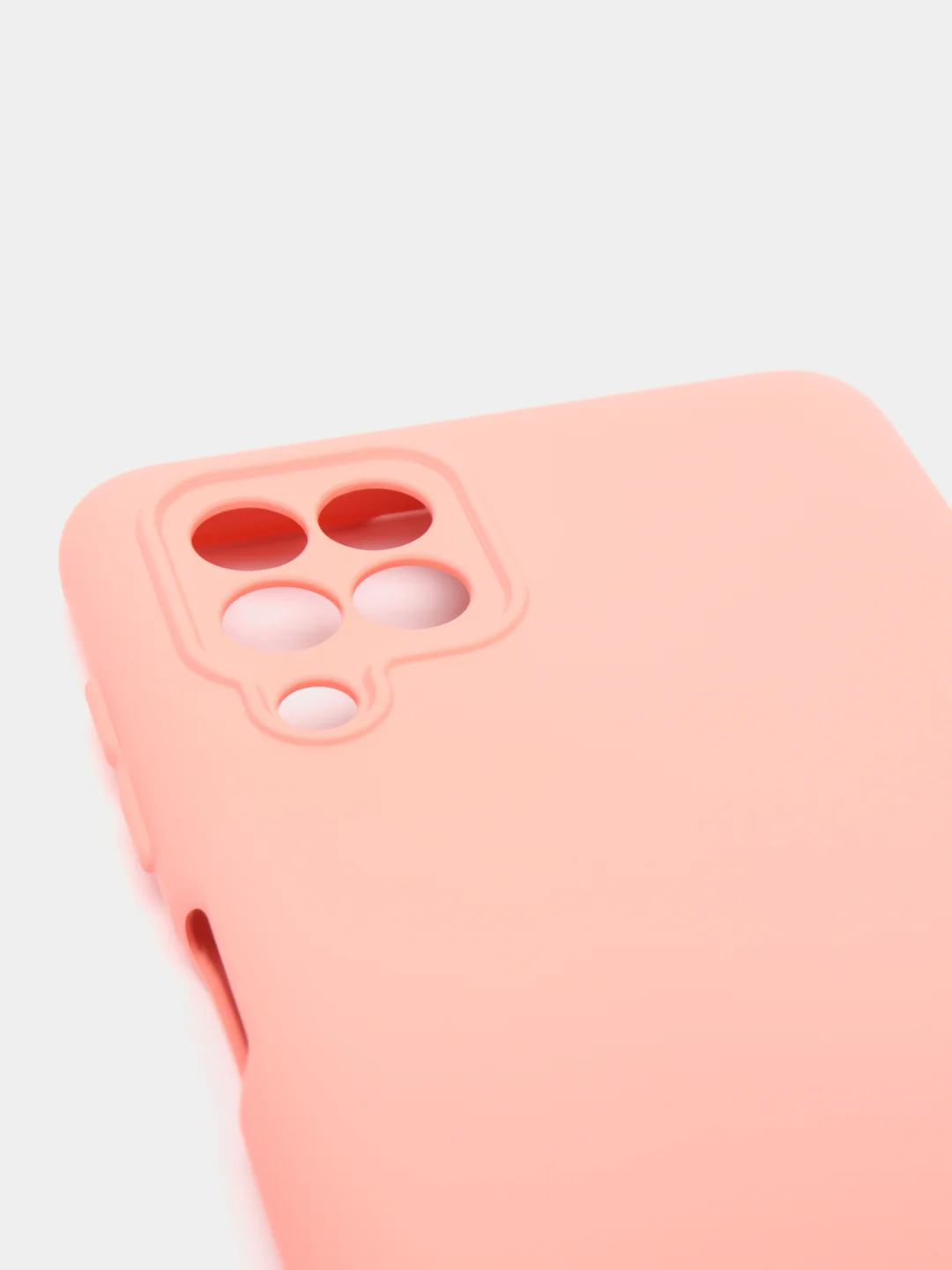 Розовый чехол Silicone Cover для Samsung Galaxy A22, M32 силиконовый