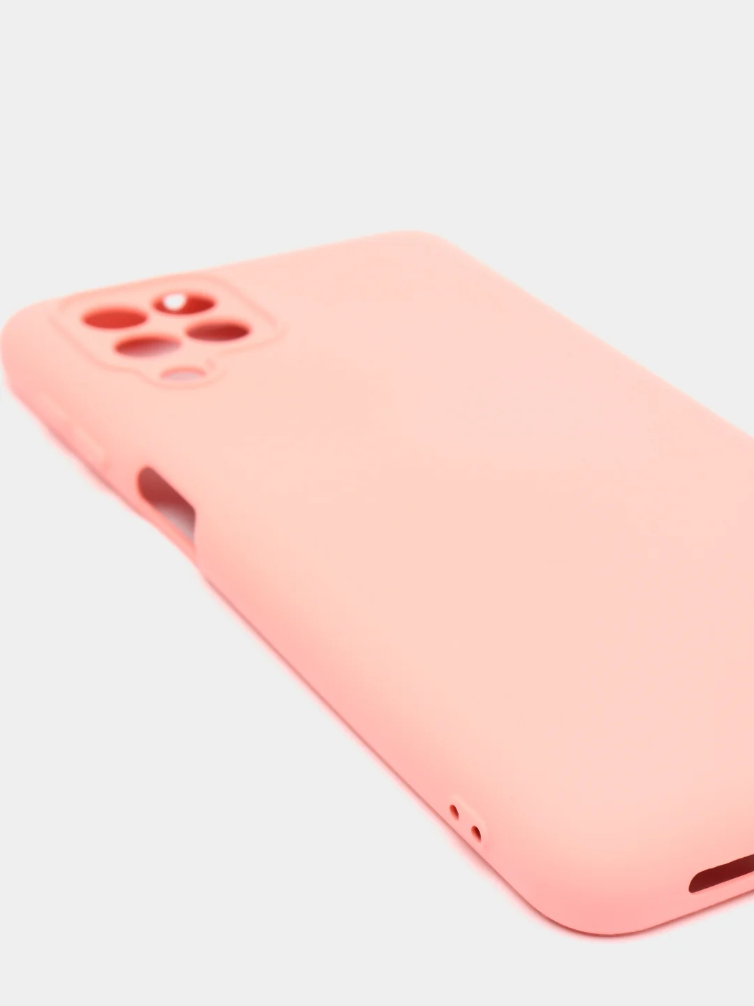 Розовый чехол Silicone Cover для Samsung Galaxy A22, M32 силиконовый