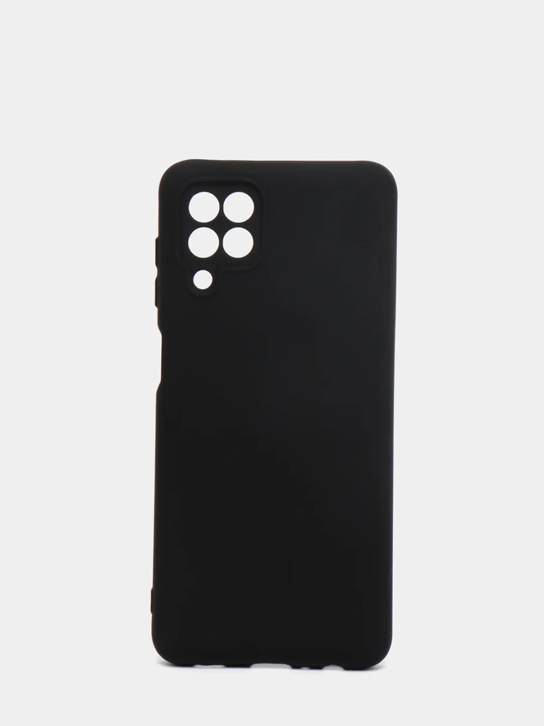 Черный чехол Silicone Cover для Samsung Galaxy A22, M32 силиконовый