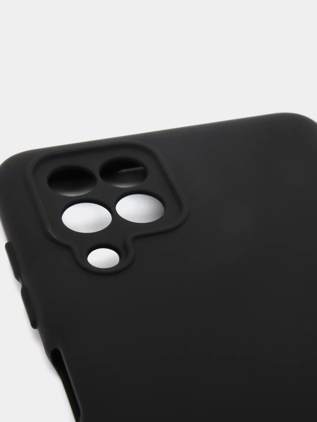 Черный чехол Silicone Cover для Samsung Galaxy A22, M32 силиконовый