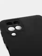 Черный чехол Silicone Cover для Samsung Galaxy A22, M32 силиконовый