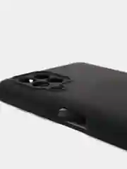 Черный чехол Silicone Cover для Samsung Galaxy A22, M32 силиконовый