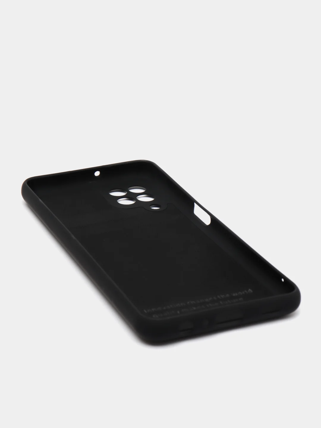 Черный чехол Silicone Cover для Samsung Galaxy A22, M32 силиконовый