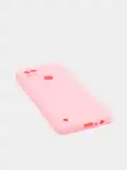 Розовый чехол для Realme C21 силиконовый матовый