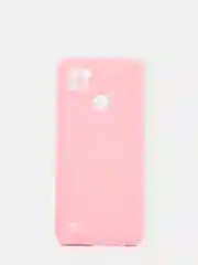 Розовый чехол для Realme C21 силиконовый матовый