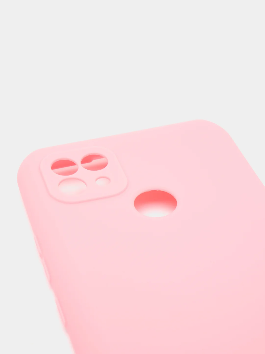 Розовый чехол для Realme C21 силиконовый матовый