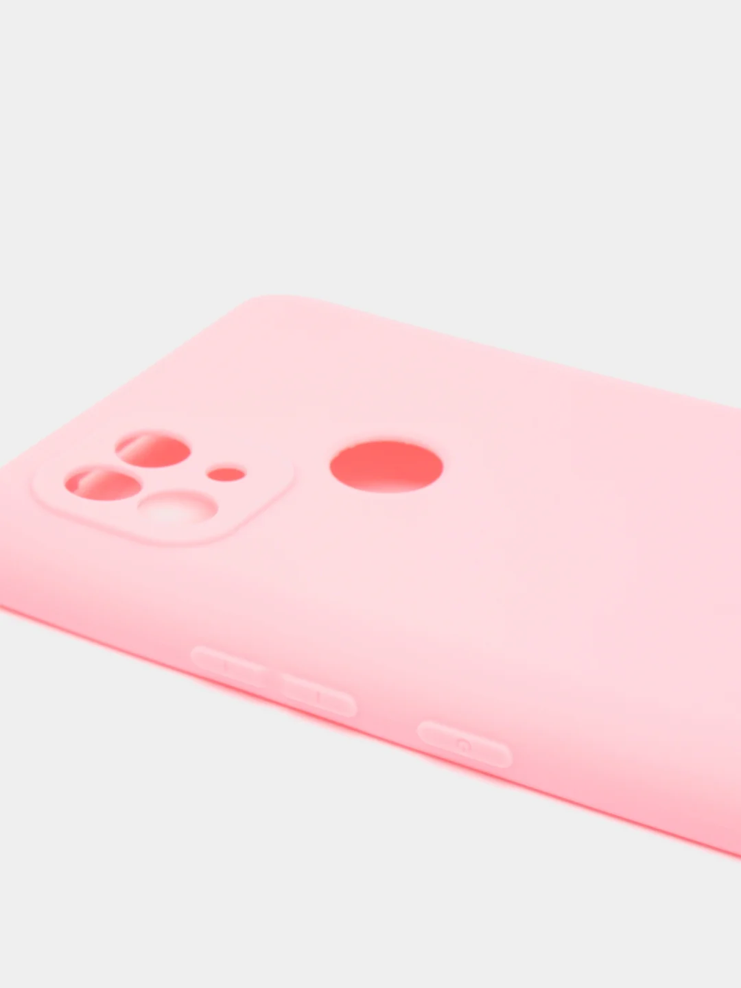 Розовый чехол для Realme C21 силиконовый матовый