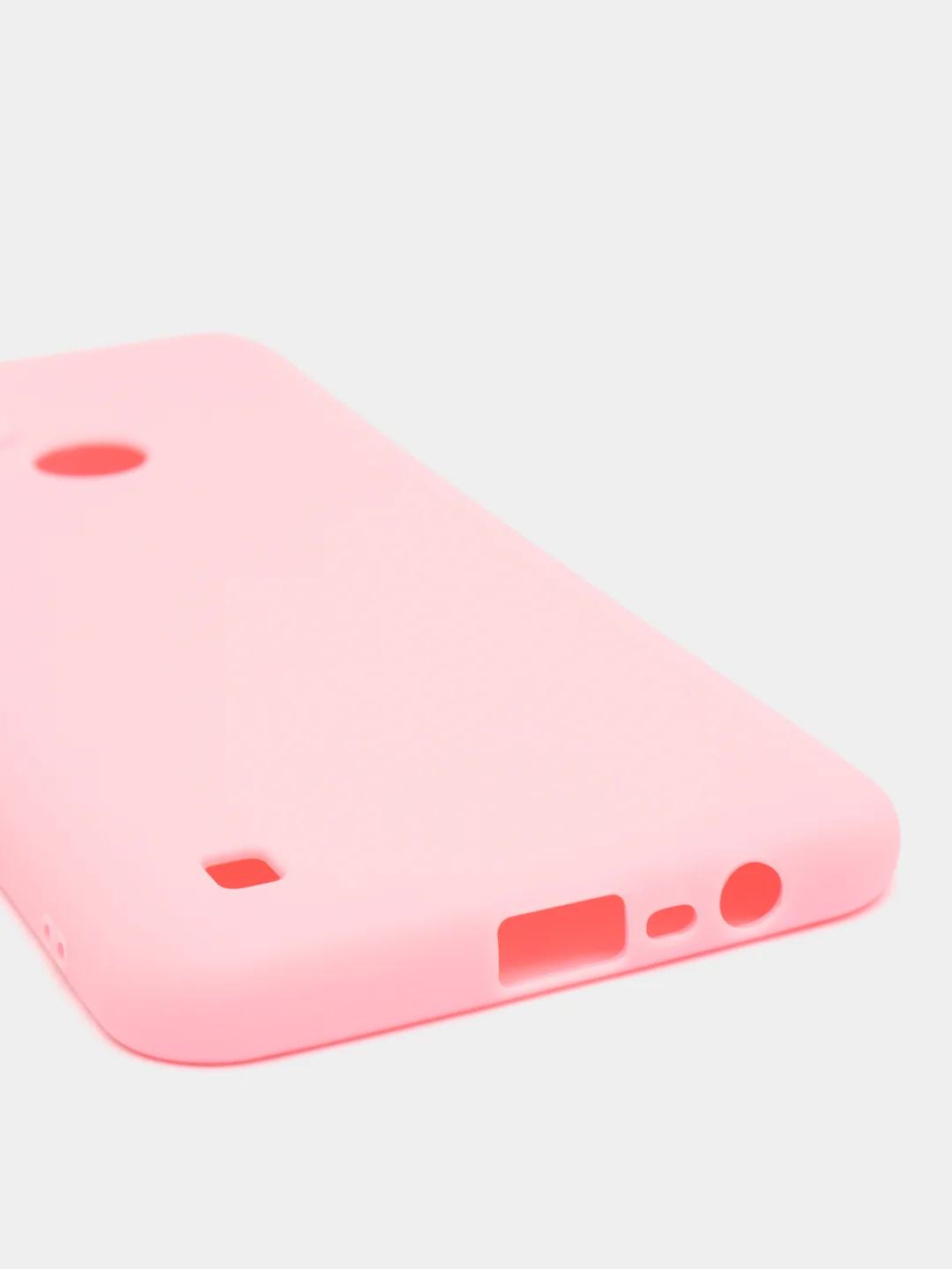 Розовый чехол для Realme C21 силиконовый матовый