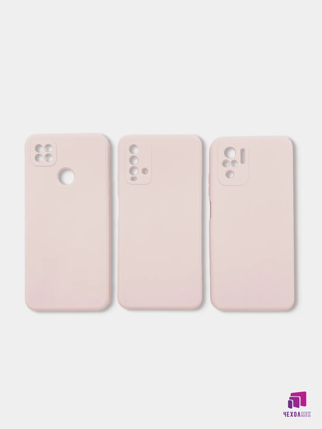 Пудровый чехол для Xiaomi Redmi 9A/9/9C/9T/NOTE 10 PRO/NOTE 9 силиконовый (Борта чехла прямые NEW)
