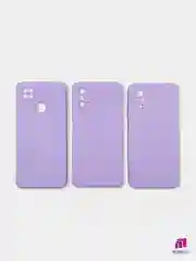 Сиреневый чехол для Xiaomi Redmi 9A/9/9C/9T/NOTE 10 PRO/NOTE 9  силиконовый (Борта чехла прямые NEW)