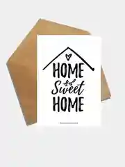 Открытка Интерьерная, стильная, "Home Sweet Home"