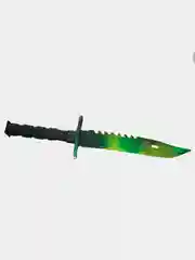 Зеленый нож из CS GO M9 bayonet