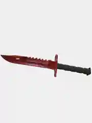 Красный нож из CS GO M9 bayonet