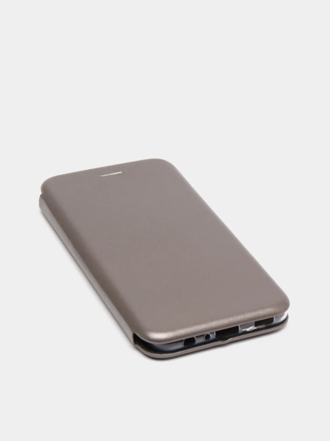 Серебряный чехол-книжка для Samsung Galaxy A22 / M32 / M22