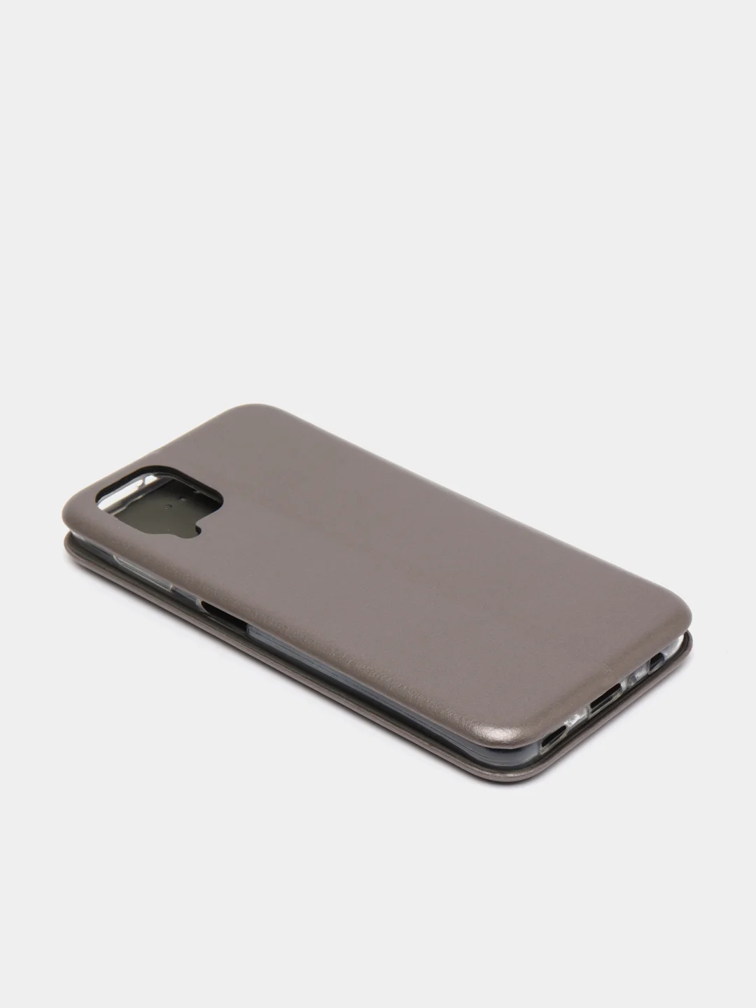 Серебряный чехол-книжка для Samsung Galaxy A22 / M32 / M22