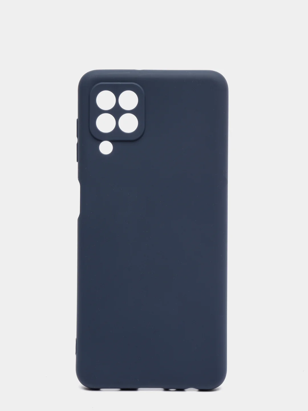 Синий чехол Samsung Galaxy A22 4G, M32, M22 силиконовый  матовый, прозрачный, цветной