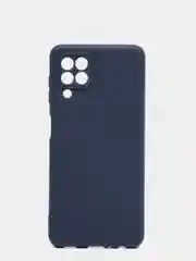 Синий чехол Samsung Galaxy A22 4G, M32, M22 силиконовый  матовый, прозрачный, цветной