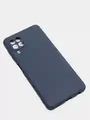 Синий чехол Samsung Galaxy A22 4G, M32, M22 силиконовый  матовый, прозрачный, цветной