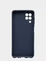 Синий чехол Samsung Galaxy A22 4G, M32, M22 силиконовый  матовый, прозрачный, цветной