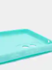 Бирюзовый чехол Samsung Galaxy A52 силиконовый матовый, цветной