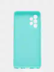 Бирюзовый чехол Samsung Galaxy A52 силиконовый матовый, цветной