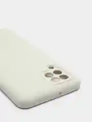 Белый чехол Silicone Cover для Samsung Galaxy A22, M32 силиконовый